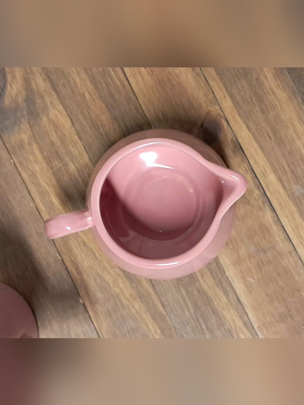 Fiestaware Peony Pink Sugar Bowl Lidded Creamer and Base Tray 4-Piece Set - Picture 6 of 16